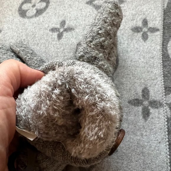 Women’s Winter Warm Gloves Fleece W/ Button Details in Light Gray - Picture 5 of 5